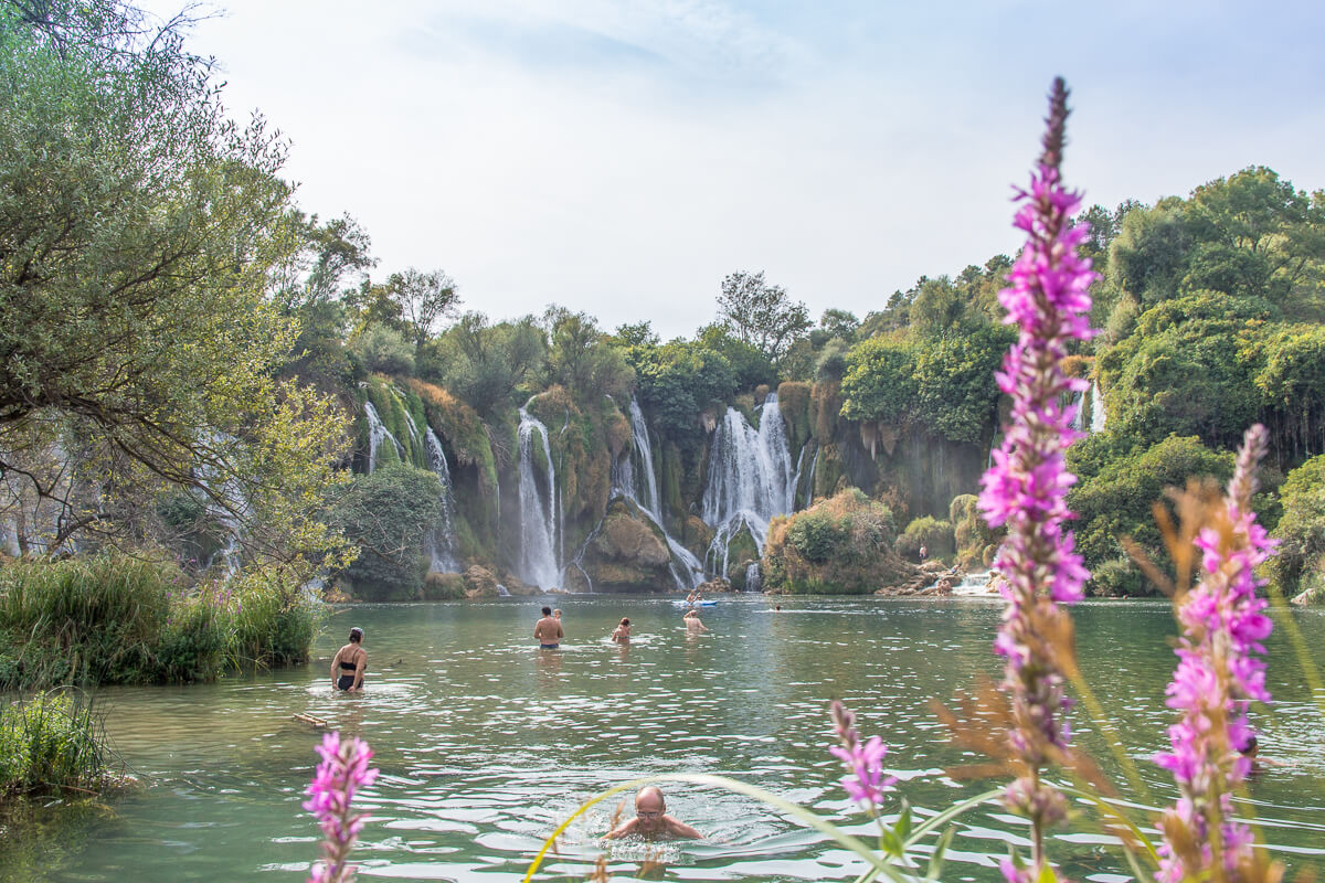 Kravica waterfalls - not a daily swimming spot